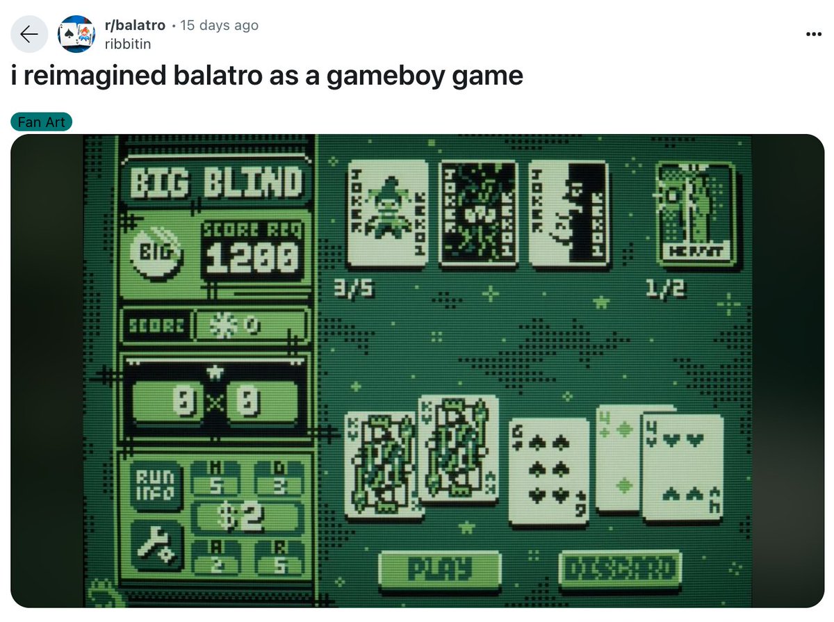 Balatro tweet media