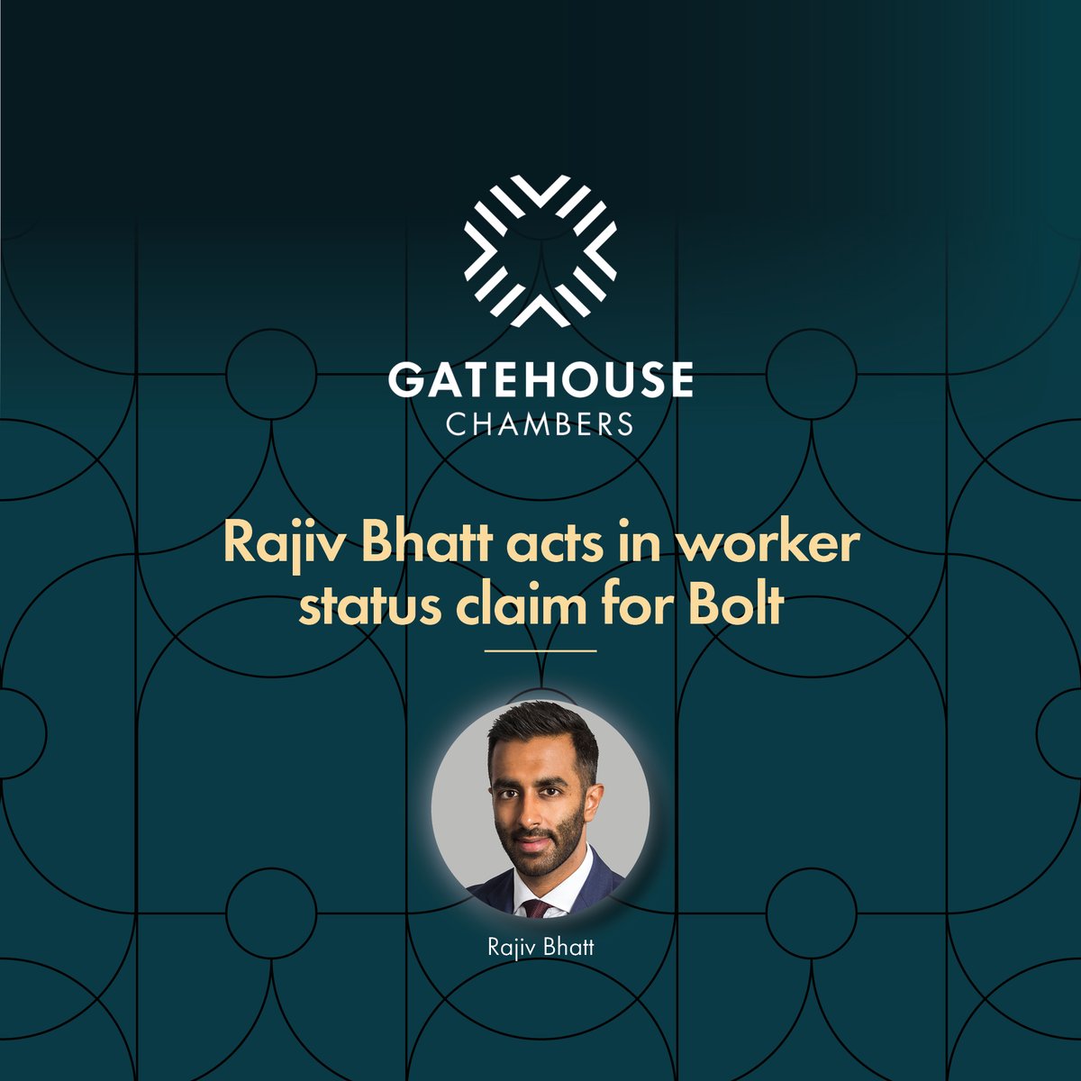 Rajiv Bhatt (<a href="/rbhattbarrister/">Rajiv Bhatt</a>), led by David Reade KC <a href="/LittletonChmbrs/">Littleton Chambers</a>, is representing Bolt Operations OU &amp; Bolt Services UK in a worker status claim relating to over 12,500 drivers in the Employment Tribunal for 15 days. Instructed by <a href="/TarunTawakley/">Tarun Tawakley</a> &amp; Rachel Ward <a href="/LewisSilkin/">Lewis Silkin</a>