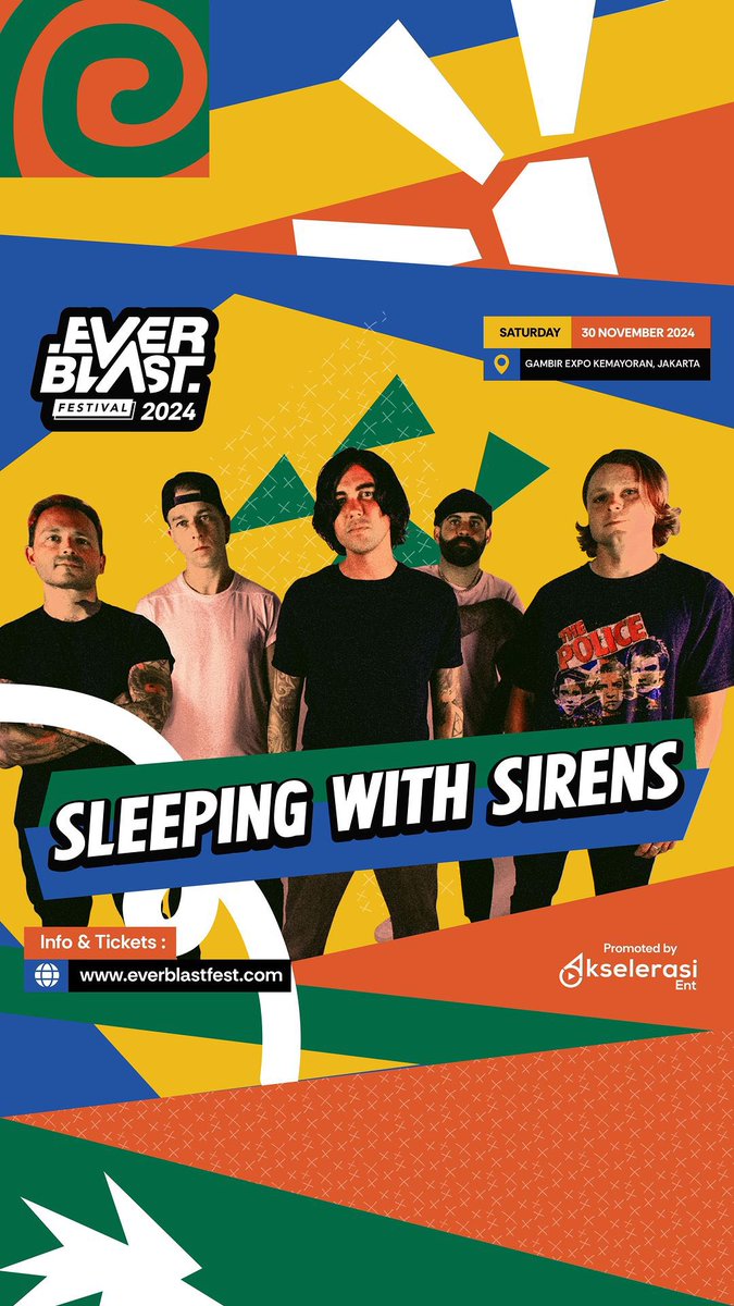 Sleeping With Sirens akan tampil di Everblast Festival 2024 🤘🏿🗿