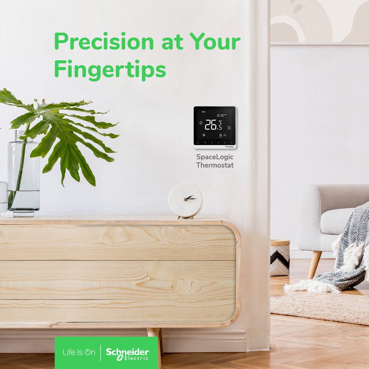 AlexandreLaidet's tweet image. Say goodbye to uncomfortable temperature swings and hello to personalized comfort.

With its touchscreen interface, #SchneiderElectric SpaceLogic thermostat lets you fine-tune your fan coil system effortlessly.

Shop here: spr.ly/6010Wa8kw

#LifeIsOn