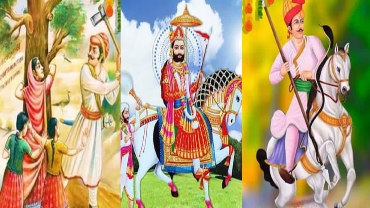ETVBharatRJ's tweet image. मारवाड़ में आज बहेगी मेलों की त्रिवेणी, रामदेव जयंती, तेजादशमी और खेजड़ली मेले में उमड़ेंगे श्रद्धालु etvbharat.com/hi/!state/thre… 
#FolkFairs #Marwar #BABARAMDEVMELA #TEJAJIMELANAGAUR #KHEJARLIMELA #RAJASTHANNEWS