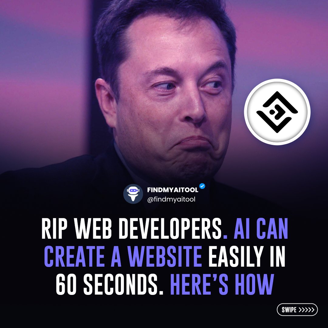 findmyaitool's tweet image. 💻 RIP Web Developers? ⚰️

Introducing &quot;10Web&quot;

AI builds a website in 60 seconds! ⚡

Say goodbye to coding! 👋

Tap to watch AI in action. 🔥

#AIWebDesign #NoCodeRevolution #TechInnovation #FutureOfWeb #AITransformation #60SecondWeb #AutomationEra #AIInAction #TechTrends2024