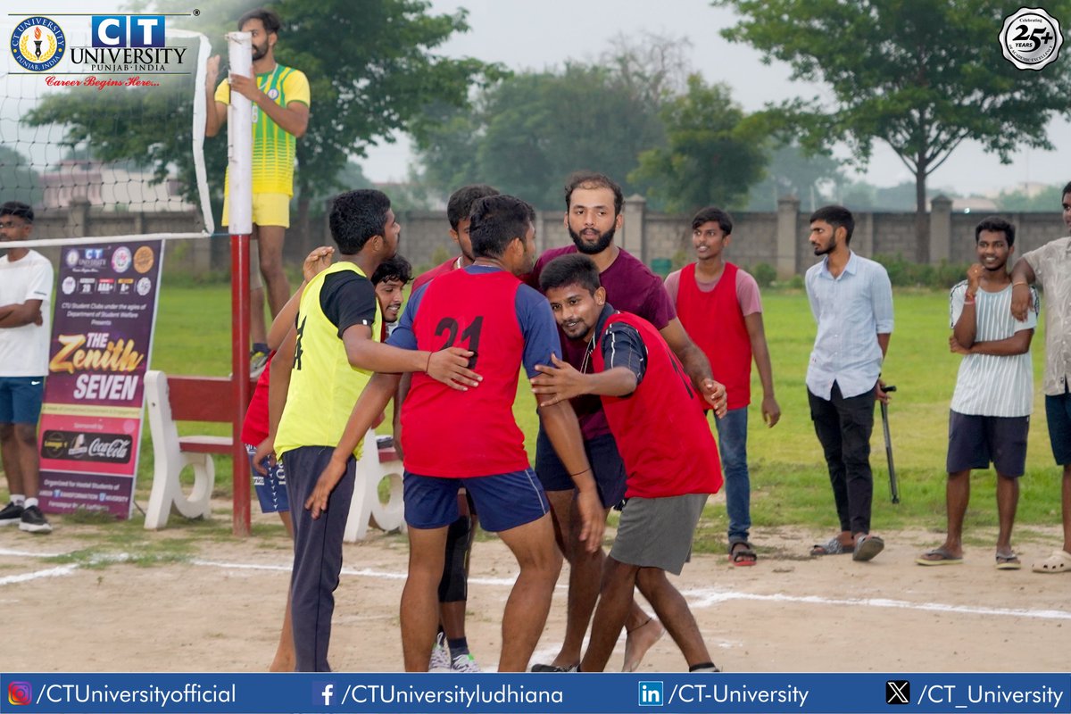 CT_University's tweet photo. Day 2 of Zenith SEVEN at CTU was a success! Students enjoyed 7 tiles, volleyball, skipping, and a push-up competition, creating unforgettable memories through fun and friendly competition.
#CTU #TeamCT #HostelLife #Events #CTians
#hostellife #hostelevents #CTians #CTUForYou https://t.co/8z6rsWiqkM