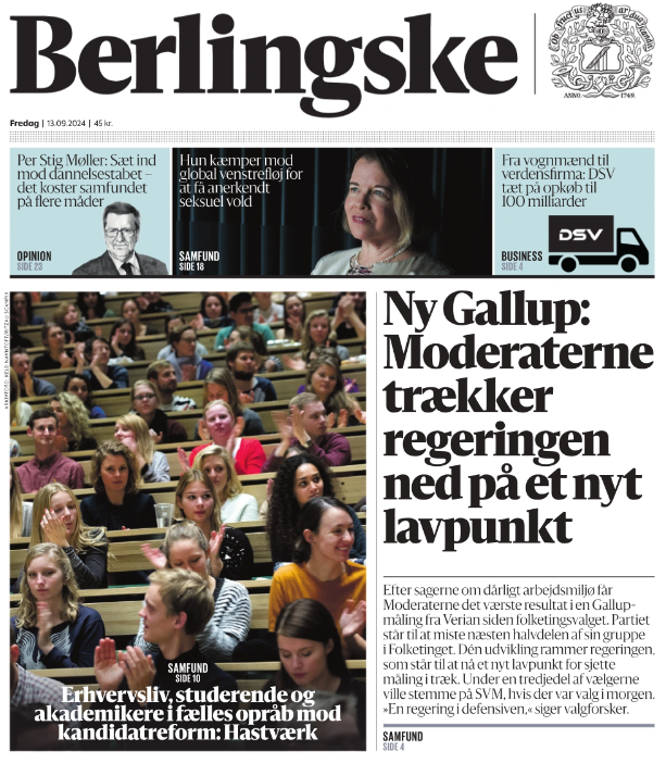 DMfagforening's tweet photo. Vi bakker fuldt op om dagens appel til #dkpol fra @ACakademikerne @DanskIndustri @DanskErhverv og @StudFaellesraad i @berlingske 👇
Træk i bremsen og giv arbejdet med kandidatreformen mere tid #uddpol #stopenhalv ⛔️ https://t.co/hzexg5vbHG https://t.co/JnuXLyznBd