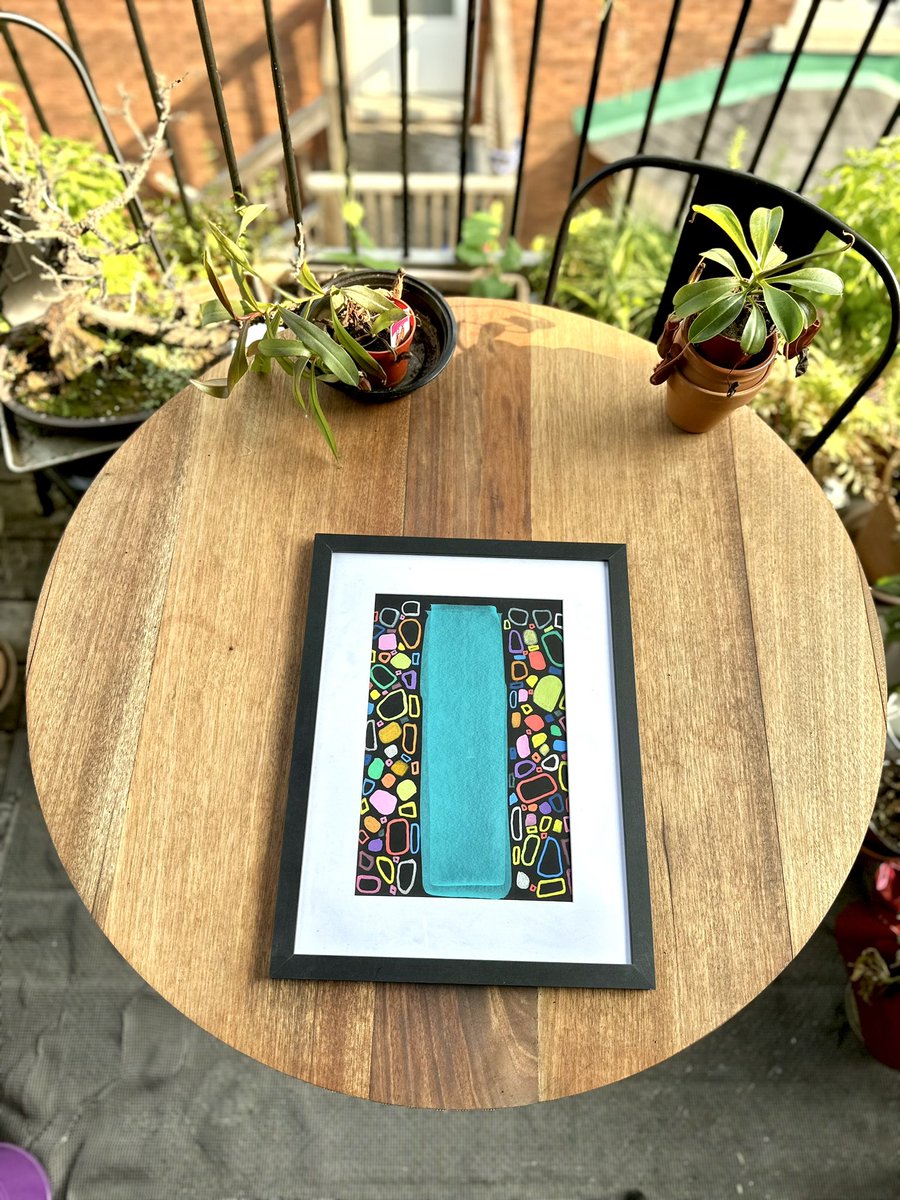 LePtitLoup's tweet photo. Hello, No 10 from the Summer Porch series, acrylic on 10x14inch black Stonehenge paper in a 12x16inch frame.
#ottawaartist #ottawart #ottart #ottarts #artgallerytoronto #artgallerytokyo #artabstraitcontemporain #artcontemporani #artcontemporaine #canadianartist🇨🇦 https://t.co/RCGYK5BdOT
