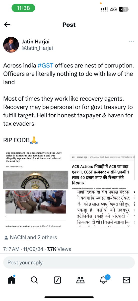 imcaraj's tweet image. फिर मत कहना CA’एस में एकता नहीं है, आज वो मौक़ा है एकत्रित होने का, 
 
सभी CA’s And Tax Professionals को कंधे से कंधा मिलाकर खड़ा होना पड़ेगा और एक संदेश देना पड़ेगा कि हम सभी संगठित है  

ग़लत को ग़लत कहना कोई गुनाह तो नहीं है 

#CAUnity #StandWithJatinHarjai
@abhishekrajaram
