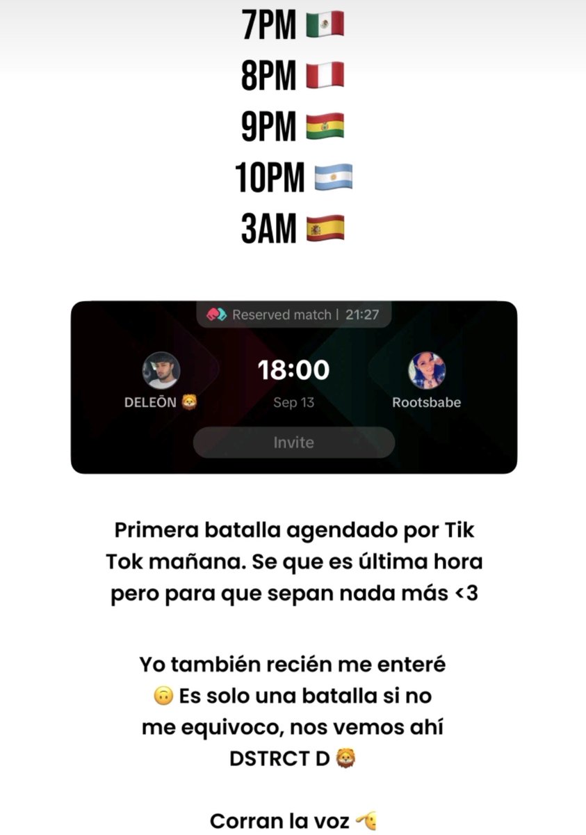 📣 #TIKTOK: <a href="/JOELDELE0N/">Joel DELEŌN</a> tendrá  su primera batalla agendada por la plataforma 

¡No se lo pierdan DSTRCT D! 🔥🥊