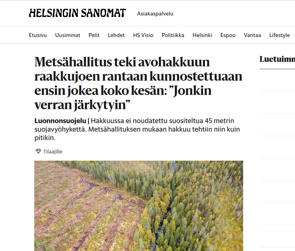 MLiimatainen's tweet photo. Kainuun raakkuhakkuu: @Metsahallitus ei noudattanut viranomaisohjetta ja huijasi härskisti viestinnässään. Tämä selvisi Kainuun ELY:n vastauksesta tietopyyntöömme 12.9.. Ketjussa kerron, miten MH johti harhaan, muokkasi jo julkaistua tiedotettaan - ja huijaa edelleen. 1/8 https://t.co/YS5yhft6wI