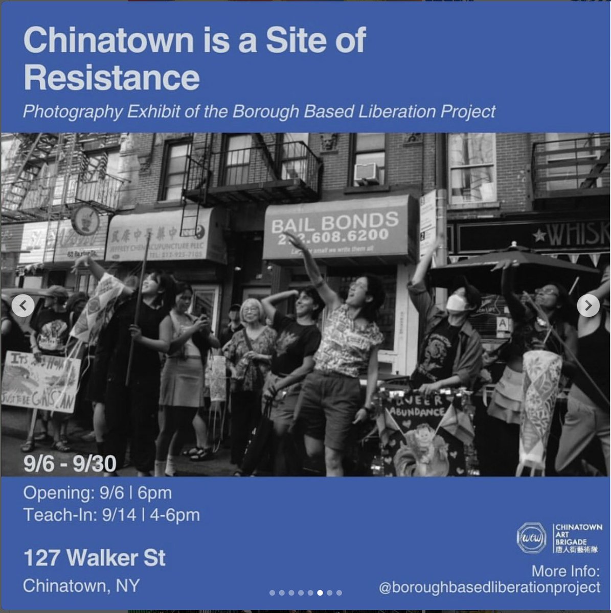 RSVP for "Chinatown is a Site of Resistance Abolition Photo Exhibition" Teach-in this Sat. 9/14 from 4-6pm 
abolitionphototeachin.bpt.me