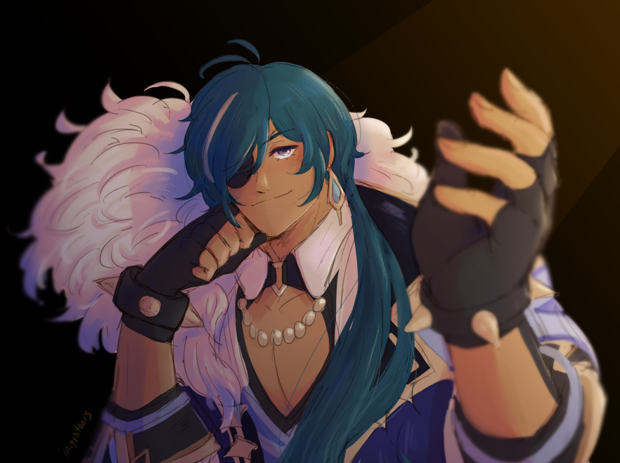 RedVelveet1227's tweet photo. i have never played genshin in my life but my friend likes him and we agree he's hot https://t.co/CA337DZ5NH