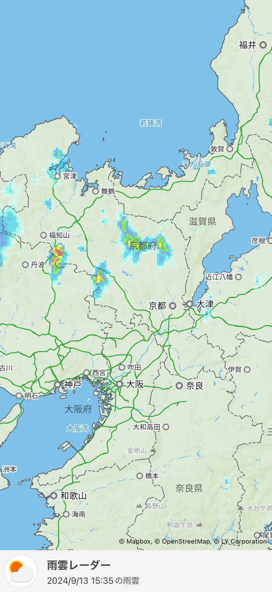 BikebuF4's tweet photo. ここら辺だけ
雨です。 https://t.co/YSSwaSr2oV