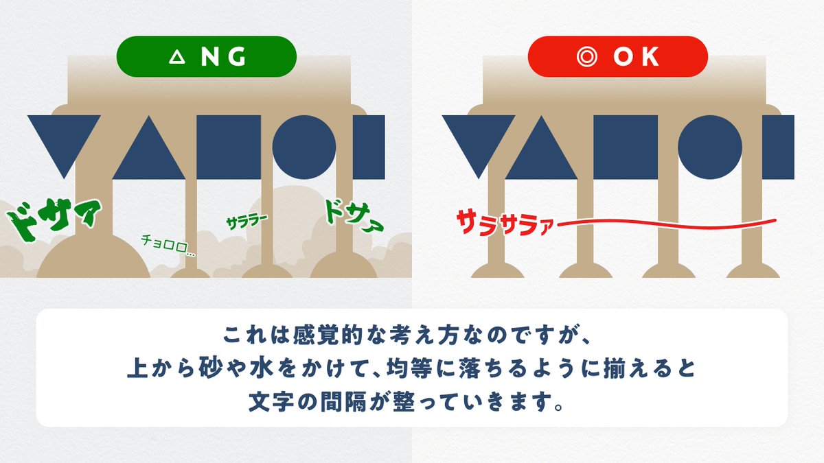 📝テキストのカーニング📝

🤔文字がバラついてる？
🤔カーニングって何？

メインタイトルやバナーなど画像作成での
テキストにも気を配っていきたいですね🤓

ちなみに文章､文字列全体の字間を
調整することはトラッキングと言いますよ✍️

#デザイン #webデザイン
#webデザイン勉強中 #カーニング
