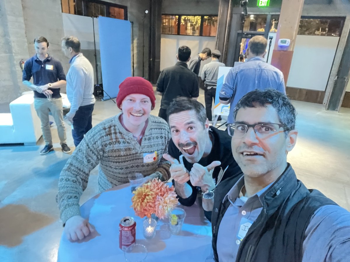 ianand's tweet photo. Was great reconnecting with @cmgriffing & @crtr0 this evening at #foundersbash. thanks @kirbywinfield @ascend_vc & team for a great event! https://t.co/UvQabOpR0V