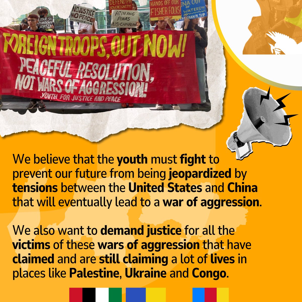 Y4JP_NCR's tweet photo. Y4JP is the new YMCA! 🙆‍♀️

Do you wish to bring justice to all victims of wars? Do you want long-lasting peace? 

Of course, we all do! But how do we do it?  

Be an advocate for justice and peace, join Youth for Justice and Peace! 

Here's everything you need to know about Y4JP: https://t.co/nchFHk16p2