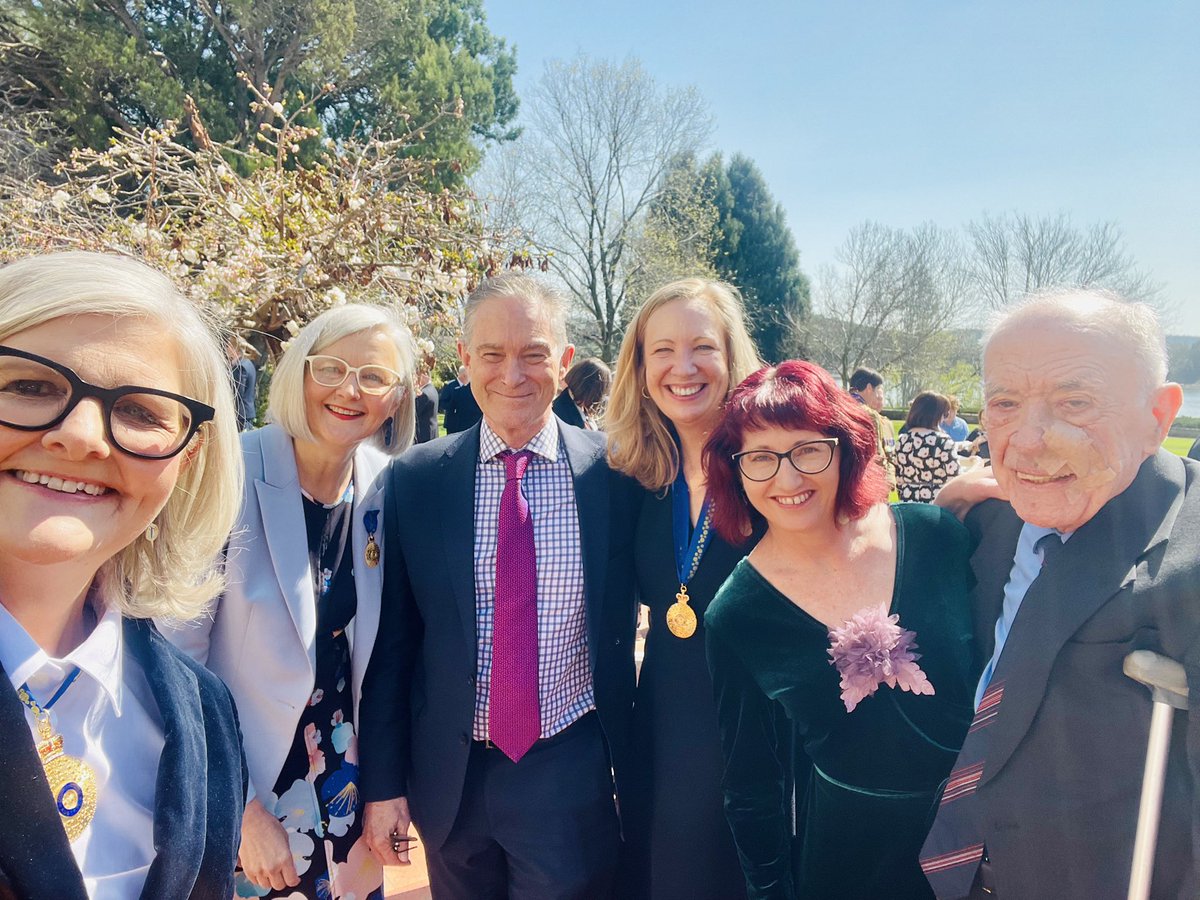 Marvellous day for <a href="/Karen_Canfell/">Prof Karen Canfell AC</a> and friends, at Yarralumla to receive the AC from <a href="/gg_sammostyn/">gg_sammostyn</a> for her considerable achievements in cancer control <a href="/SavilleMarion/">Marion Saville</a> <a href="/Sydney_Uni/">University of Sydney</a> <a href="/DaffodilCentre/">The Daffodil Centre</a>