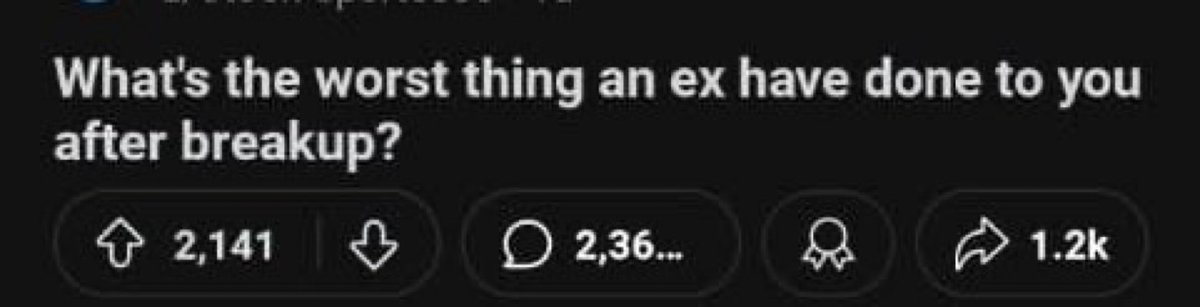 People were asked “what’s the cr@ziest thing an Ex has done to you after a break up”, you won’t believe the repl!es 😭😭😭

Open thread