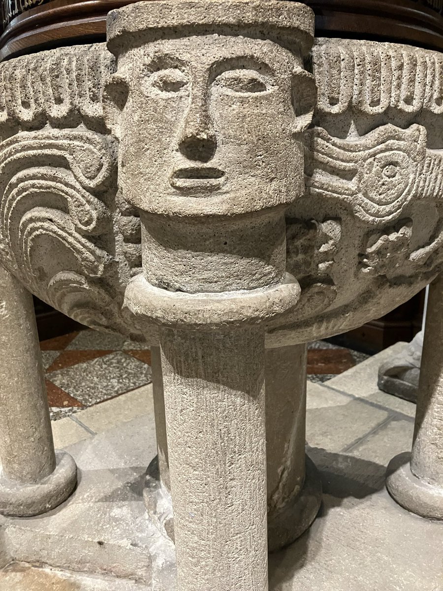 TulipHeather's tweet image. Holy Trinity church, St Austell #FontsOnFriday