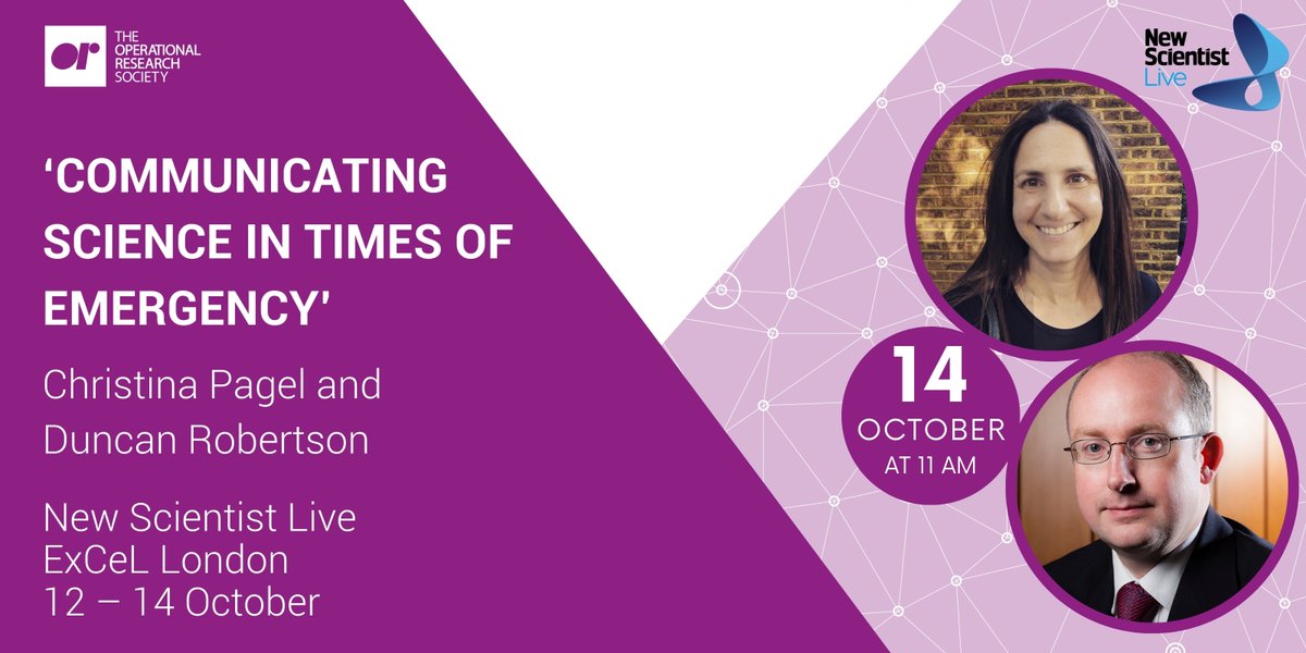 Only 1 month to go!

Join us at the ExCeL London on October 12th – 14th for New Scientist Live!

Don’t miss Duncan Robertson and Christina Pagel’s talk.

More info here: bit.ly/4d3O9K8