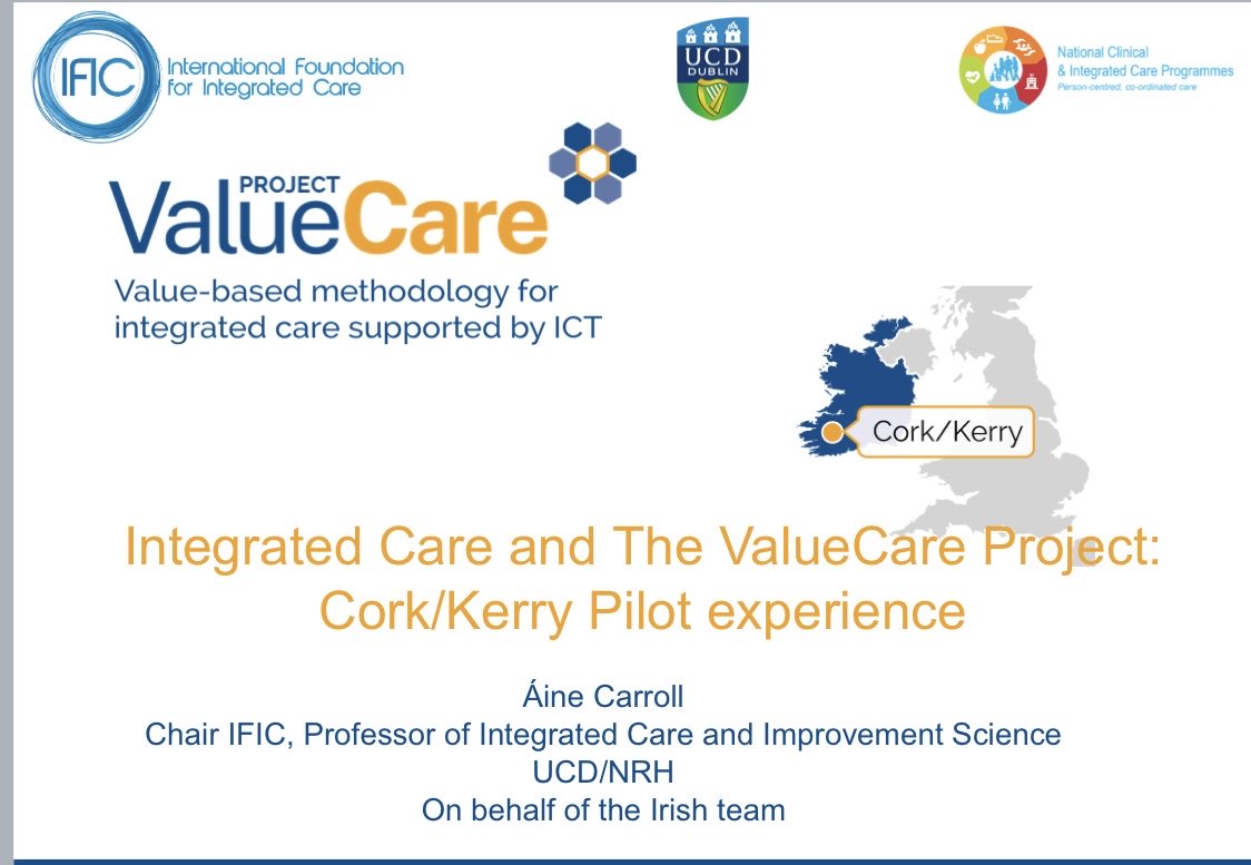 Very proud to present yesterday the experience of the Irish pilot on behalf of my ⁦<a href="/UCDMedicine/">UCD Medicine</a>⁩ and ⁦⁦<a href="/KerryIcpop/">Kerry ICPOP</a>⁩ and Cork colleagues and remembered Spencer Turvey a real #integratedcare champion