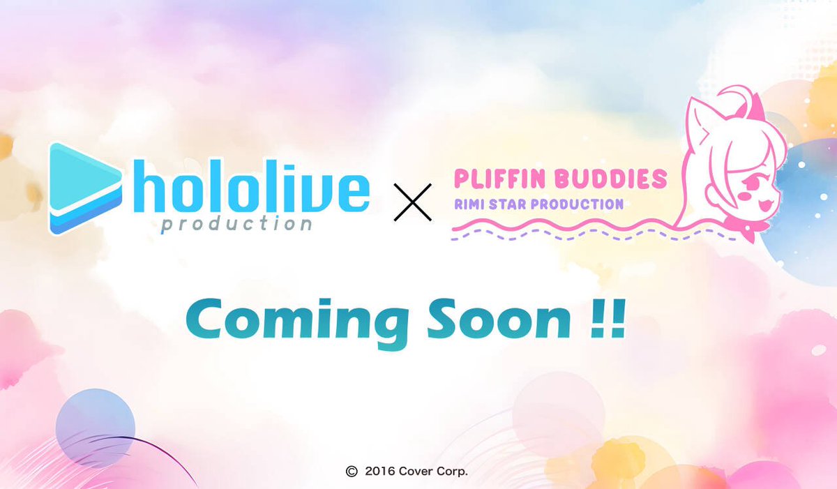 Exciting news! We're teaming up with hololive production for an amazing collaboration with our Pliffin Buddies plush series~ Stay tuned for updates and don't miss out on this special partnership!