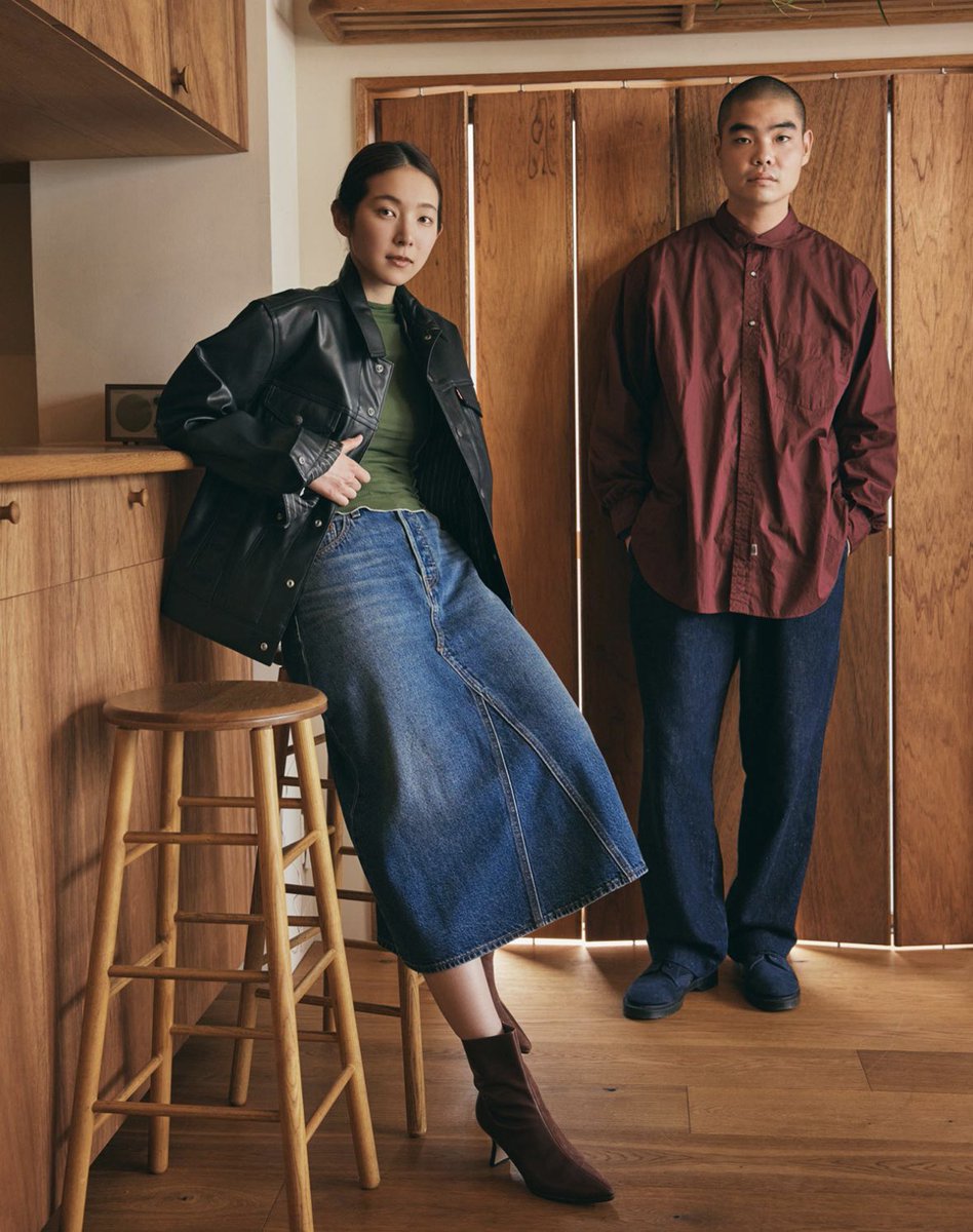 在原みゆ紀着用モデル】Levi's®『Japan Limited Leather Trucker
