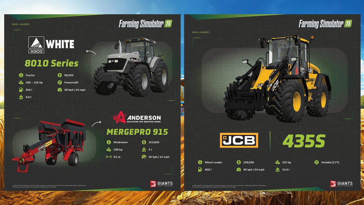 Virtual_Farmer's tweet image. It's #FacsheetFriday and White has joined #FarmingSimulator25!

Check out all the details here: youtu.be/yuRJGT6x85c