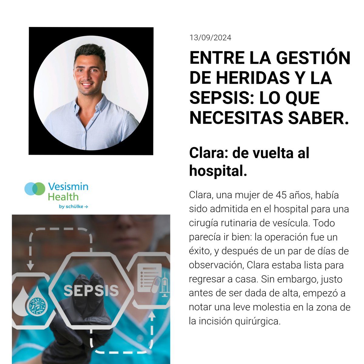 En el Día Mundial de la Sepsis, comparto con vosotros mi nuevo blog en el que destaco la importancia del manejo de las heridas para prevenir el asesino silencioso: la sepsis.
solucionesdesinfeccion.com/2024/09/13/ent…
<a href="/Vesismin/">Vesismin Health</a>