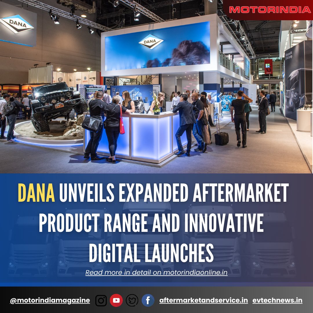 motorindiatweet's tweet image. Exciting news from Dana Incorporated at Automechanika 2024! Discover their latest aftermarket products and digital innovations under Victor Reinz®, Glaser®, and Spicer® brands.

𝐑𝐞𝐚𝐝 𝐌𝐨𝐫𝐞: motorindiaonline.in/dana-unveils-e…

#DanaAftermarket #InnovationUnveiled