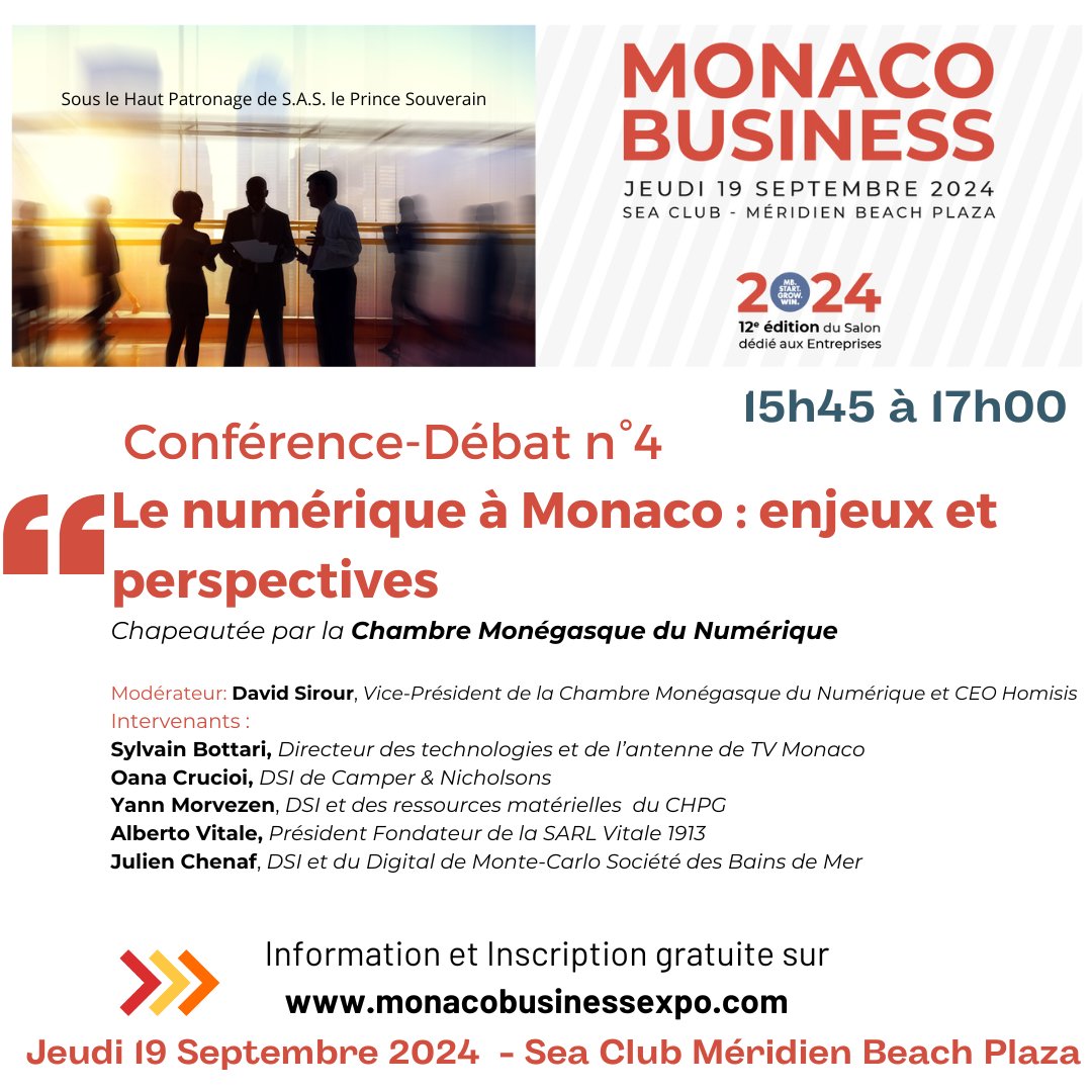 #BUSINESS #B2B #ENTREPRENEURS #telis #monacodigital #infotel #smeg #fedem #monacoinfo #groupenicematin #conseileconomiquesocialetenvironnemental #chambremonégasquedunumérique #monacoeconomicboard