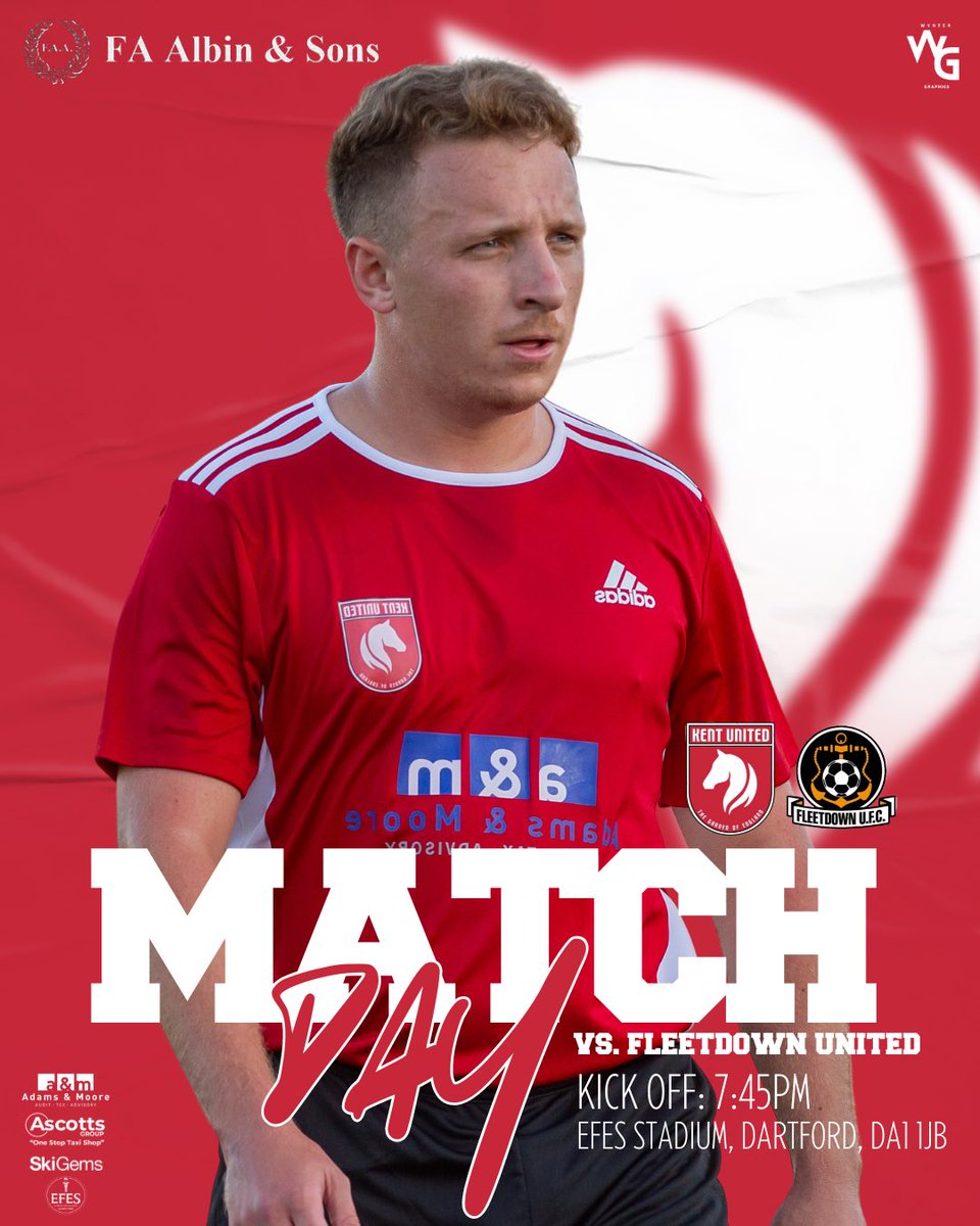 Kent United (@kentunitedfc) on Twitter photo MATCH DAY ⚽️
🆚 <a href="/FleetdownFC/">Fleetdown United FC</a>
🏟️ Efes Stadium, Dartford, DA1 1JB
⏰ 7:45PM
🏆 KCFL Prem Division
Support the boys tonight at home ⚽️
#upthetrotters 🏆 MATCH DAY ⚽️
🆚 <a href="/FleetdownFC/">Fleetdown United FC</a>
🏟️ Efes Stadium, Dartford, DA1 1JB
⏰ 7:45PM
🏆 KCFL Prem Division
Support the boys tonight at home ⚽️
#upthetrotters 🏆