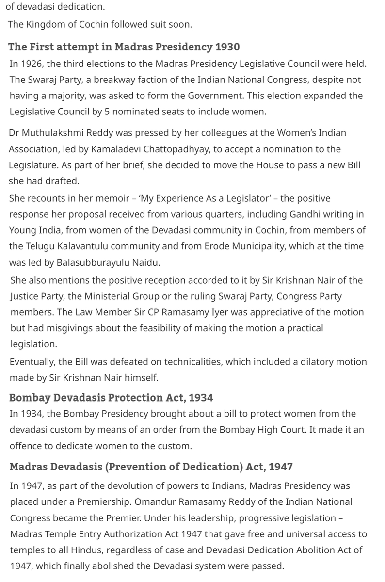 ThiranAayvidam's tweet image. #DevadasiSystem

Devadasi_Abolition_Act_Dravidian_Movement_history

Article- Part 2