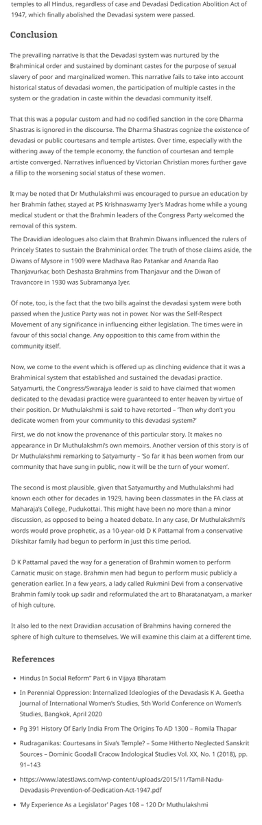 ThiranAayvidam's tweet image. #DevadasiSystem

Devadasi_Abolition_Act_Dravidian_Movement_history

Article- Part 2
