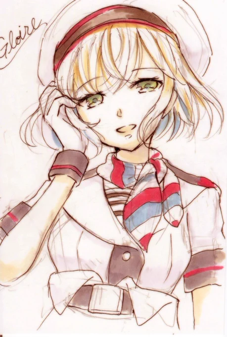 2隻目ドロップ祈願にグロワールちゃん描きました!E5-5いってきます! 