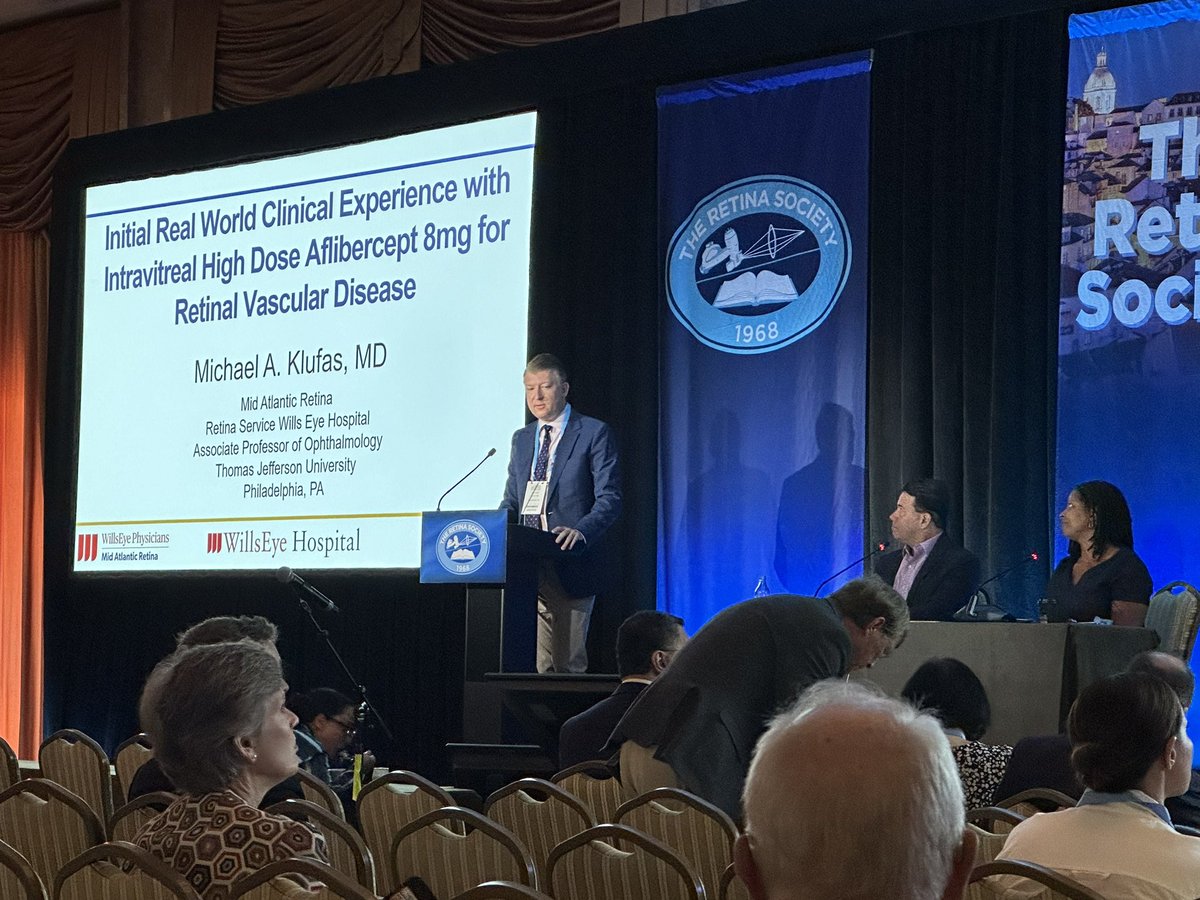 Jason Hsu (@jasonhsumd) on Twitter photo Study of real world use of Eylea HD by >300 retina docs showed mean extension of 14 days by the 4th EHD injection compared to interval prior to being switched. Low rates of adverse events. Presented by <a href="/NJRetinaDoc/">Michael Klufas</a> at #RSLisbon2024 <a href="/RetinaSociety/">TheRetinaSociety</a> <a href="/MidAtl_Retina/">Mid Atlantic Retina</a> <a href="/Wills_Eye/">Wills Eye Hospital</a> Study of real world use of Eylea HD by >300 retina docs showed mean extension of 14 days by the 4th EHD injection compared to interval prior to being switched. Low rates of adverse events. Presented by <a href="/NJRetinaDoc/">Michael Klufas</a> at #RSLisbon2024 <a href="/RetinaSociety/">TheRetinaSociety</a> <a href="/MidAtl_Retina/">Mid Atlantic Retina</a> <a href="/Wills_Eye/">Wills Eye Hospital</a>
