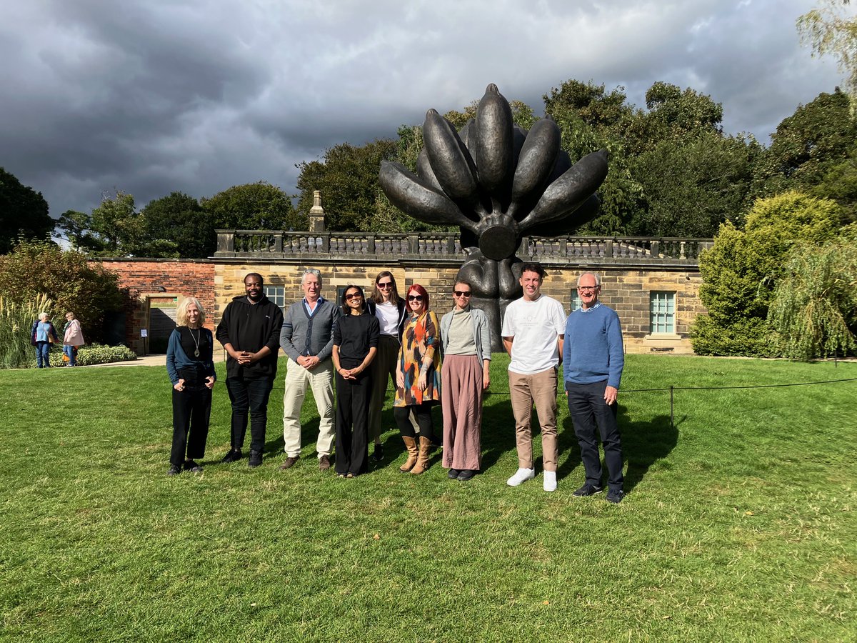 Beam_ArtsUK's tweet photo. Exciting day yesterday at a sunny @YSPsculpture for our annual Beam Arts UK board awayday. Thanks as ever to our fantastic board and team it was a fun and inspiring day! #GordonWatson @PearsonHenri #JessRichmond #AndrewBall @BonganiMuchemwa @TrudiEntwistle #SanaaShaikh https://t.co/iymwJKhFum