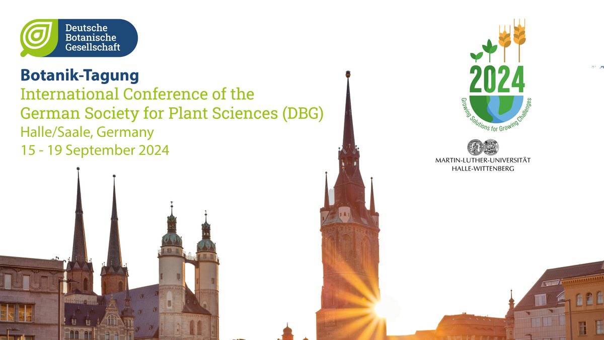 German Society for Plant Sciences (DBG) (@plantscidbg_en) on Twitter photo We are looking forward to the Botanik-Tagung, our international #PlantSci conference, <a href="/UniHalle/">Universität Halle (inaktiv)</a> starting on Sunday.
Whishing all the more than 600 participants safe travels!
#BT2024DBG <a href="/BT2024DBG/">Conference of the German Society f. Plant Sciences</a> We are looking forward to the Botanik-Tagung, our international #PlantSci conference, <a href="/UniHalle/">Universität Halle (inaktiv)</a> starting on Sunday.
Whishing all the more than 600 participants safe travels!
#BT2024DBG <a href="/BT2024DBG/">Conference of the German Society f. Plant Sciences</a>