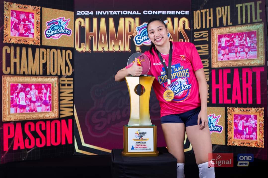 Bea de Leon’s Latest Triumph: Third PVL Gold Medal and Grand Slam Victory!✨🏆

Your journey has been nothing short of inspiring, <a href="/_beadel/">Bea de Leon</a> . We’re incredibly proud of you and excited to support you as you continue to shine!!🥹💗 You deserve this, Champ!! ✨ 

#PVL2024 #Creamline