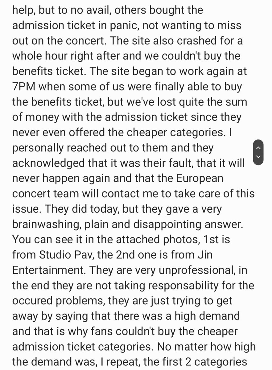 RenalovesKpop's tweet photo. PLEASE READ!!!
Calling out for help to all fellow #CHOICE! Pls retweet! @StudioPAVEurope @JinEnt_ 
#CHOICE #ACE #ACEREWINDUSTOURINEUROPE #CHOICEBUDAPEST #CHOICEEUROPE #CHOICEHELSINKI #STUDIOPAVEUROPE #JINENT #TICKETS #ACETICKETS #EUROPE #KPOP #KPOPCONCERT #REFUND #JUSTICE https://t.co/PpMWRYFPn8