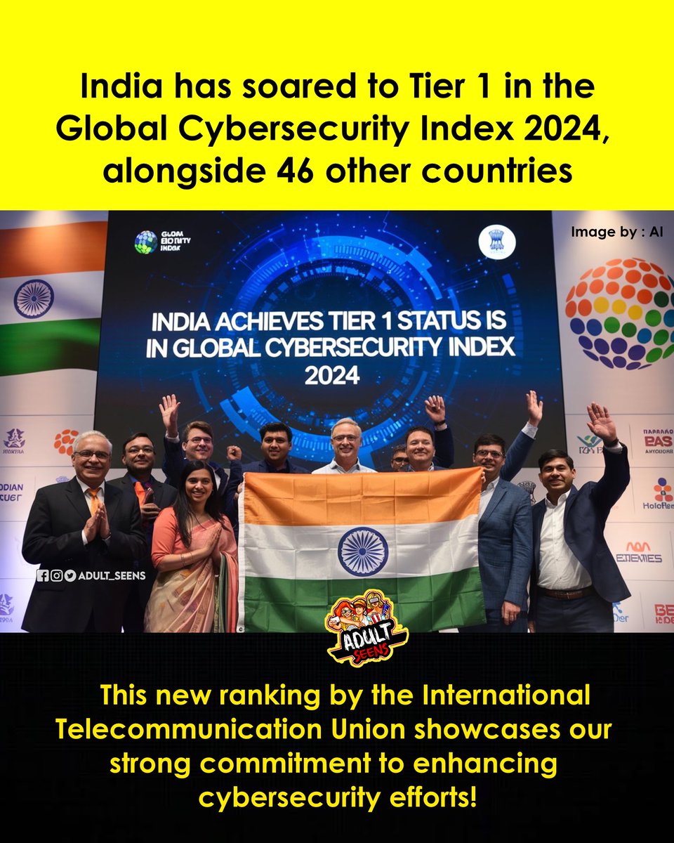 adult_seens's tweet image. India shines in cybersecurity! 🌟🔒 #Cybersecurity #India #GlobalIndex #ProudMoment