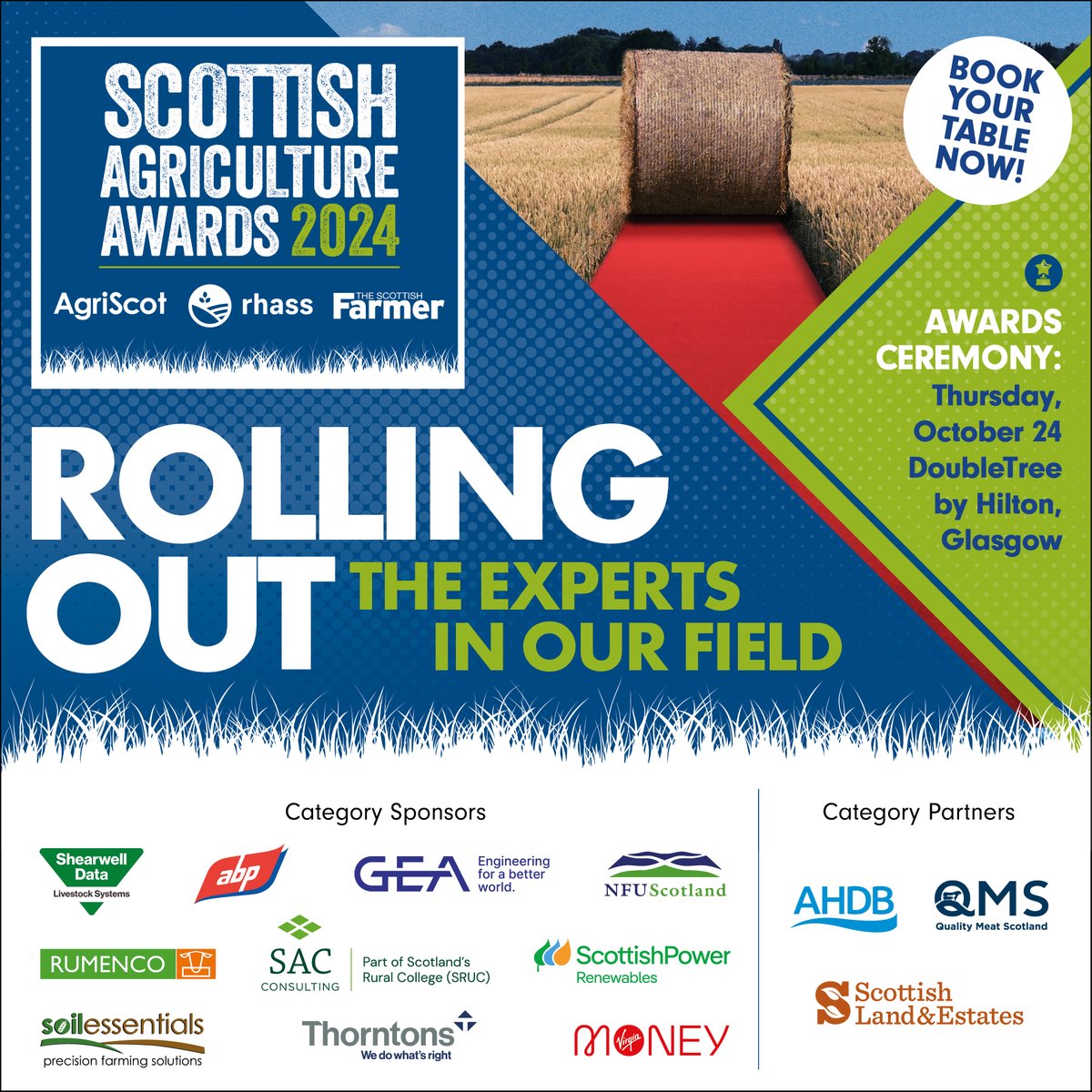🌟The shortlist for the Scottish Agricultural Awards is here!

🚜 With 14 categories, these all-industry awards celebrate the most innovative and progressive agricultural businesses and individuals within the sector.

👇Check out the full shortlist here: tinyurl.com/3n2ynh7u