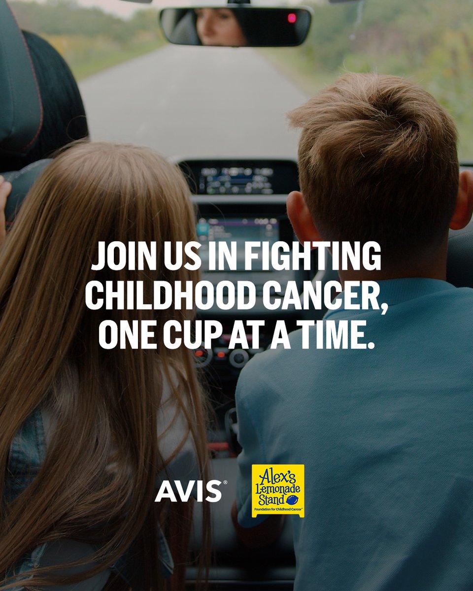 Help us support <a href="/AlexsLemonade/">Alex's Lemonade Stand Foundation</a>  in honor of Childhood Cancer Awareness Month.

Click below to save up to 25% and we will donate 5% to Alex’s Lemonade Stand Foundation.

Book Today: avis.com/en/offers/part…

#ChildhoodCancer #CancerAwareness #AlexsLemonadeStand