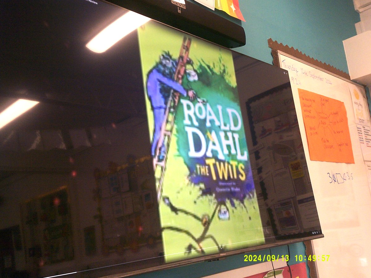 In our Teaching of Reading session, Isaac class enjoyed learning facts about Roald Dahls life, books he created and particularly the story, 'The Twits'