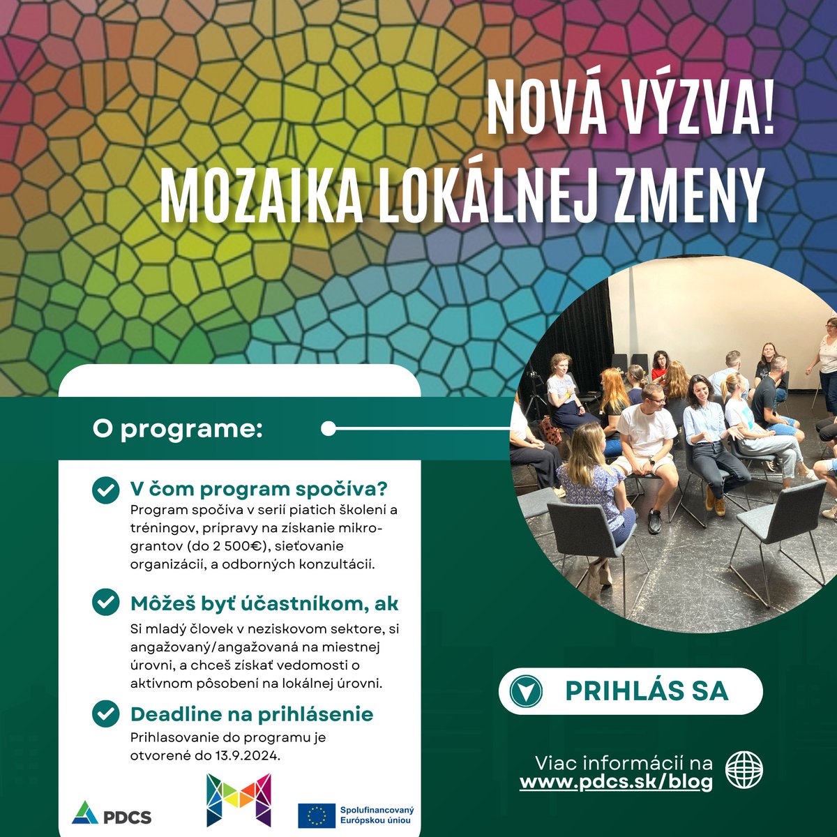 PDCSlovakia's tweet photo. Otvárame druhé kolo Mozaiky Lokálnej zmeny
https://t.co/VkZOc3lozE https://t.co/eq8MHM0nZs
