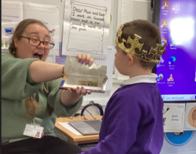 SkegInfantAcad's tweet photo. Seahorse Class found the Golden Ticket for Roald Dahl Day this morning! #RoaldDahlDay https://t.co/Lc50K5vdHZ