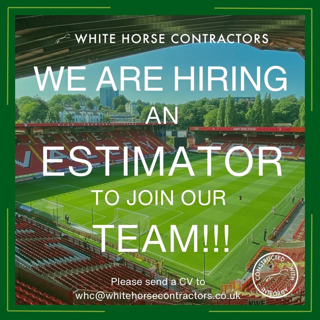 <a href="/whitehorsecontr/">White Horse Contractors</a> are hiring for a new estimator. 

#WHC 

linkedin.com/jobs/view/4025…