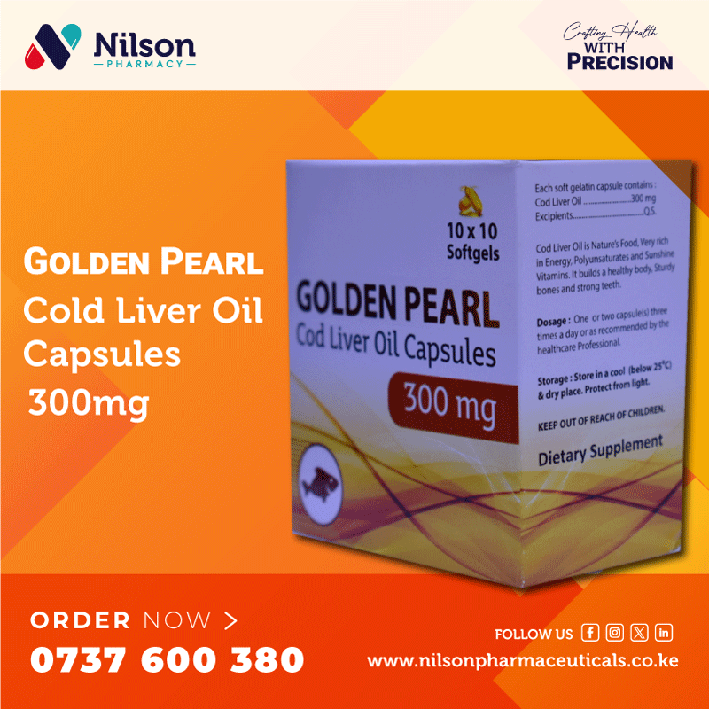 NilsonPharmacy's tweet image. Boost your wellness with Golden Pearl Cod Liver Oil Capsules 300mg! 💪 Packed with vitamins and omega-3s for a healthy body and vitality

Order today from Nilson Pharmacy

📞 0737 600 380
🌐 nilsonpharmaceuticals.co.ke

#GoldenPearl #CodLiverOil #HealthyLiving