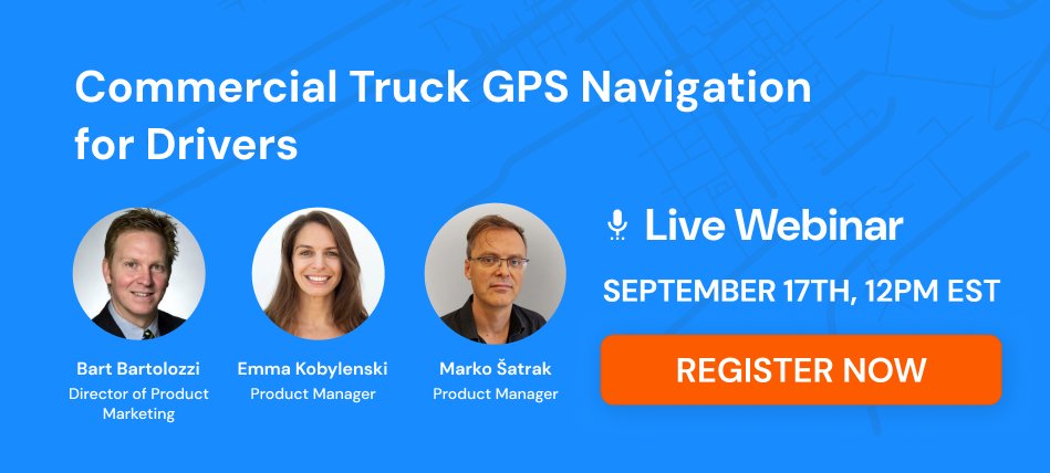 OptimoRoute's tweet image. 🚛💡Join us Sept 17th at 12 PM EST for a webinar on OptimoRoute&apos;s new Commercial Truck GPS Navigation for Drivers.  

📊 Full demo + practical tips to boost your operations ❓ Live Q&amp;amp;A  

Register here: optimoroute.clickmeeting.com/what-s-new-com…  

#RouteOptimization #OptimoRoute #RoutePlanning