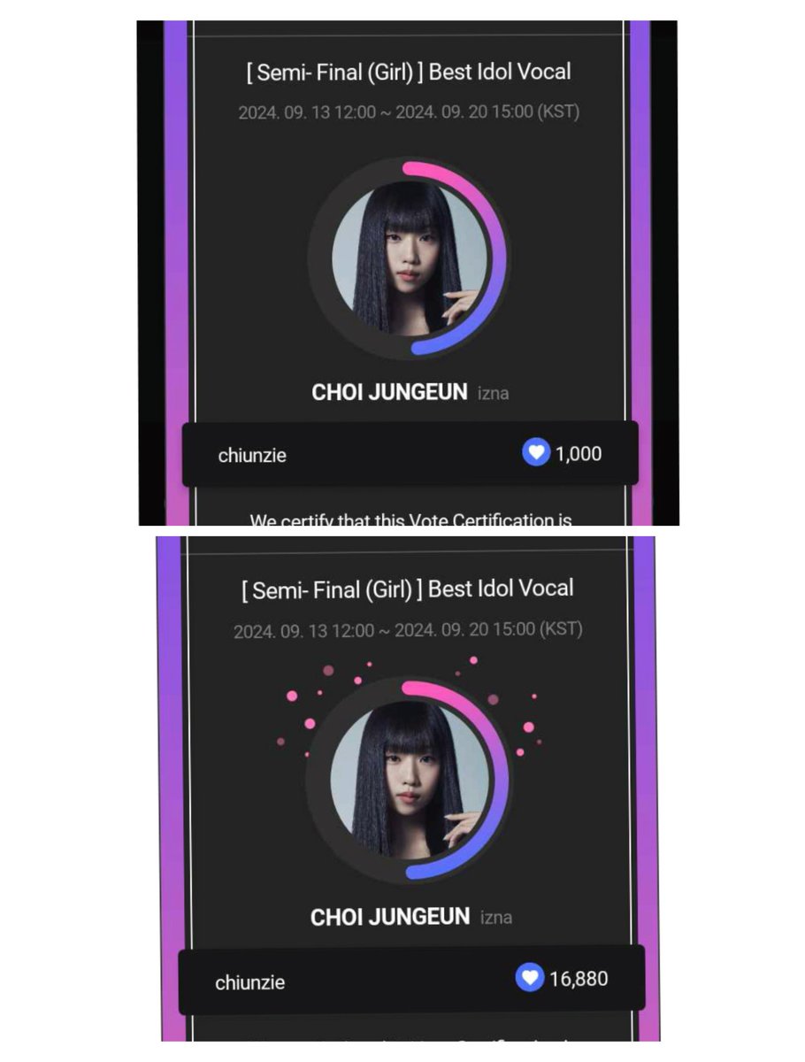 lengggg24's tweet photo. 192,690k jams for my baby cheetah #CHOIJUNGEUN #BestVocal #UPICK vote herrrrr 🫶🏻 https://t.co/U8Nv00g5t8