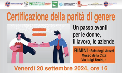 CamCom_gov's tweet photo. Si parlerà di "Certificazione della parità di genere: un passo avanti per le donne, il lavoro, le aziende" il 20 settembre a Rimini al Museo della Città Interverranno la vicesegr. gen. @unioncamere Tiziana Pompei e il pres. #CamCom Romagna Carlo Battistini https://t.co/a5idIFCeFE https://t.co/DK5fDlG9zt