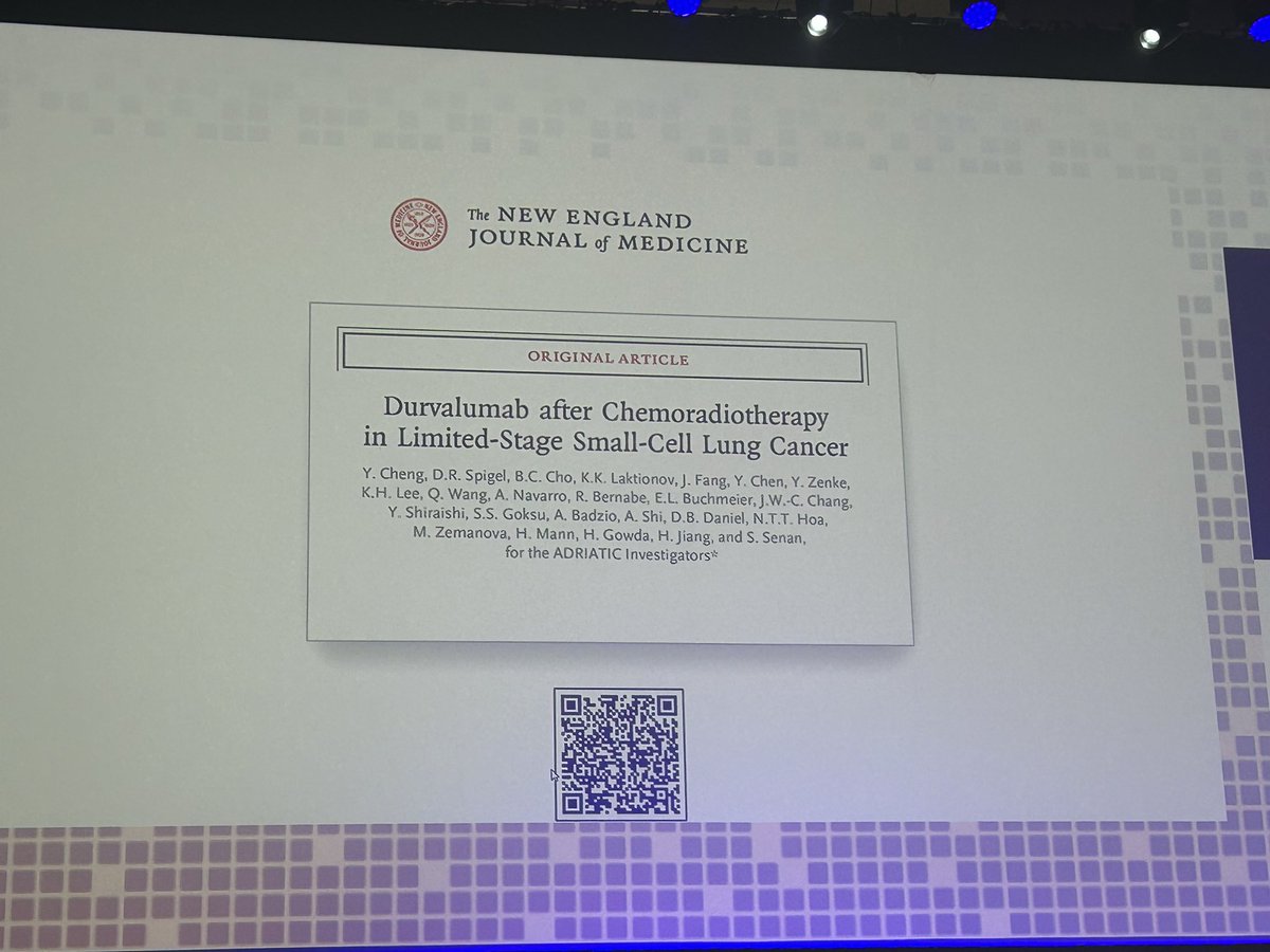 JulienMazieres's tweet photo. ADRIATIC is the « new PACIFIC » 
⚠️Be prepared for subgroups analysis and many time points in future meetings. Anyway, durvalumab  works in LS-SCLC following RT-CT regardless of PCI and platinum regimen. #ESMO2024 @OncoAlert + @NEJM paper 👏 https://t.co/DzbyNIE4h3